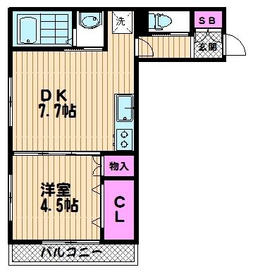 明るい南向き・角部屋