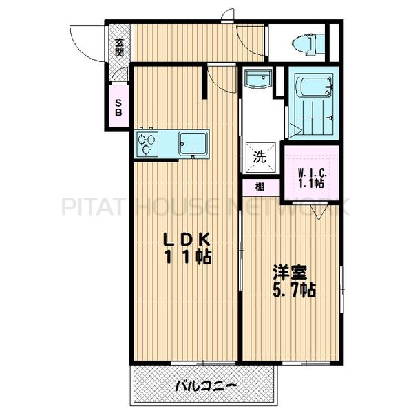 ２階・角部屋・南向