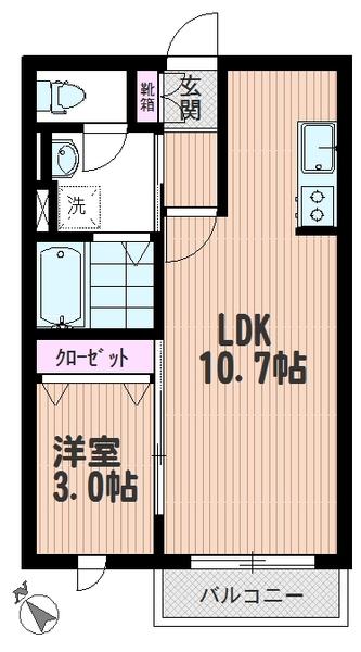 明るい南向・設備充実