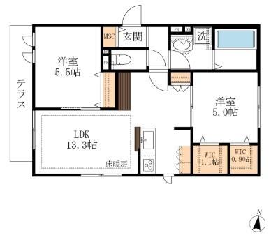  間取り図写真