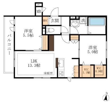  間取り図写真