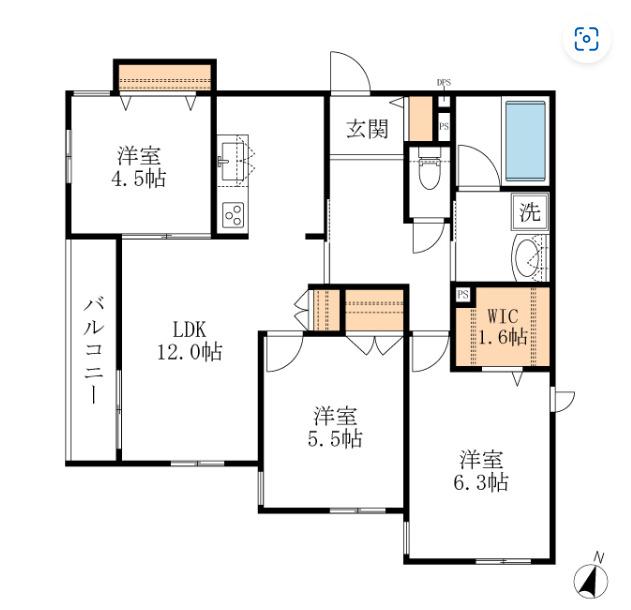  間取り図写真