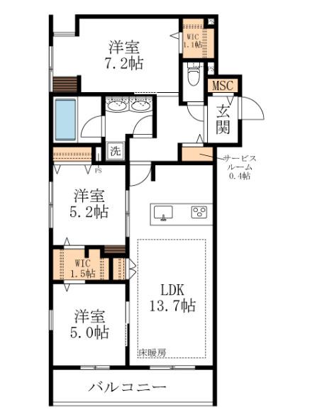  間取り図写真