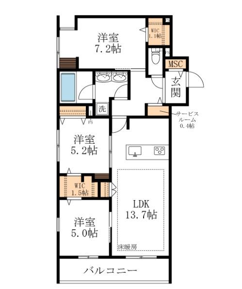  間取り図写真