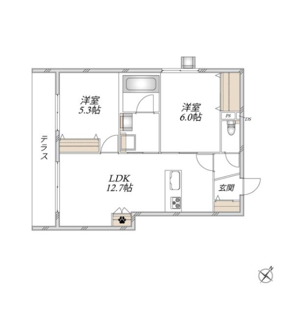  間取り図写真