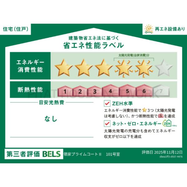 省エネ性能表示ラベル