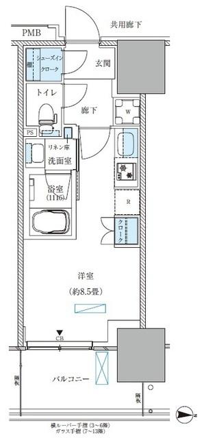 パークアクシス西大島コンフォートスクエア（717） 間取り図画像