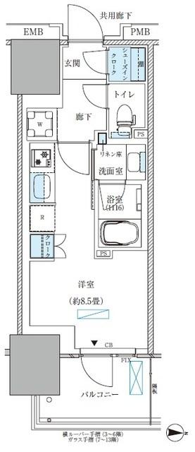 パークアクシス西大島コンフォートスクエア（816） 間取り図画像