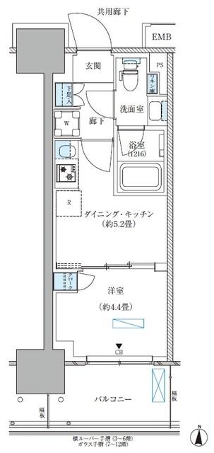 パークアクシス西大島コンフォートスクエア（1105） 間取り図画像