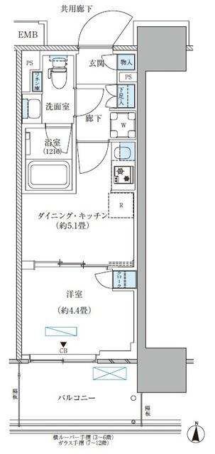 パークアクシス西大島コンフォートスクエア（1106） 間取り図画像
