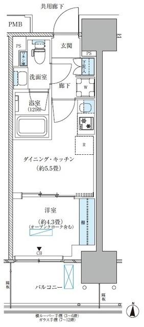 パークアクシス西大島コンフォートスクエア（1112） 間取り図画像