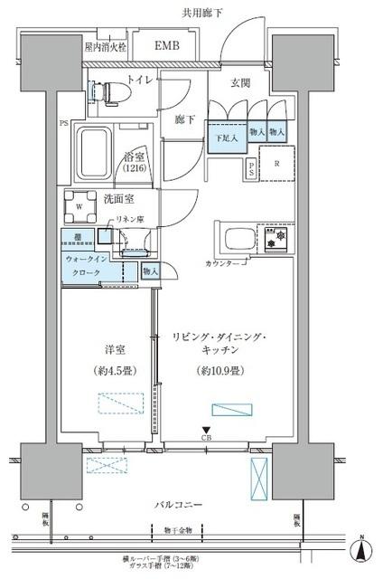 パークアクシス西大島コンフォートスクエア（513） 間取り図画像