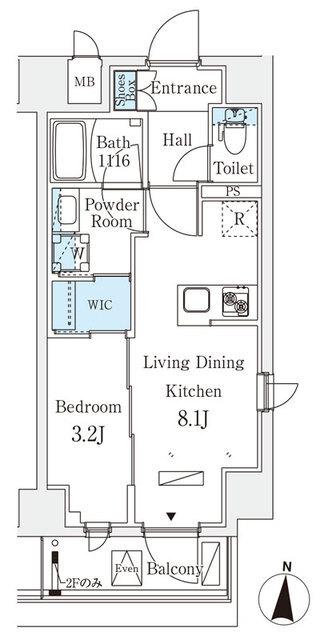 リテラス住吉（801） 間取り図画像
