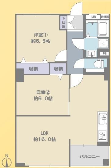 北砂四丁目住宅 間取り図画像