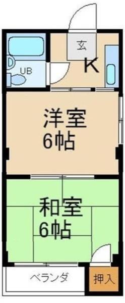 寝屋川市寿町アパート 間取り図画像