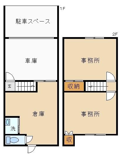 寝屋川市川勝町事務所 間取り図画像
