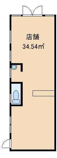 枚方市牧野本町店舗 間取り図画像