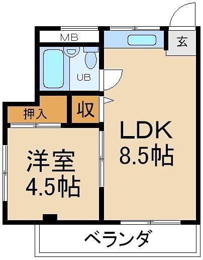 門真市古川町アパート 間取り図画像