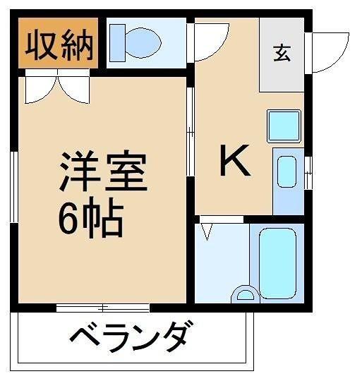 守口市梶町アパート 間取り図画像
