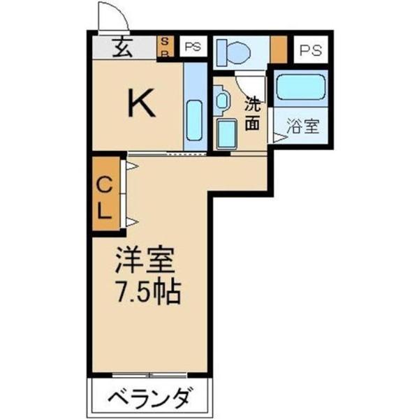 枚方市磯島南町アパート 間取り図画像