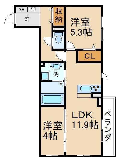 Avenir（103） 間取り図画像