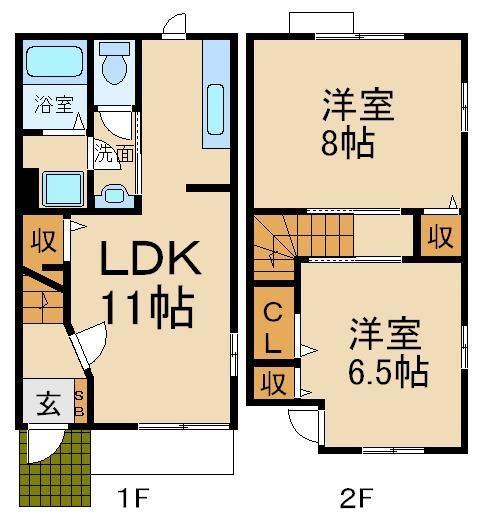 アンジェコート（102） 間取り図画像