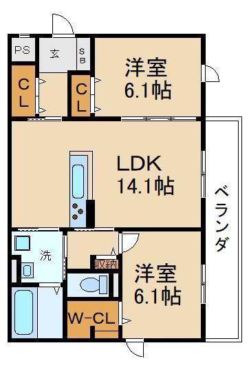 Emouvoir(ｴﾝｳﾞｫﾜｰﾙ）（101） 間取り図画像