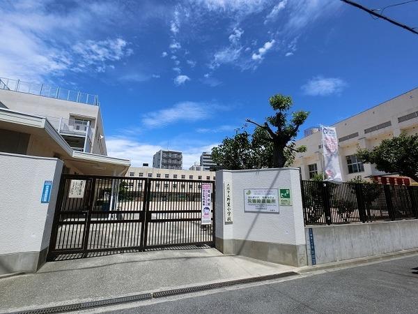 大阪市立柏里小学校：595m