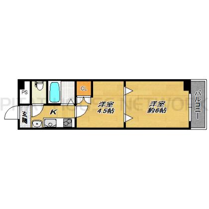 南向きの明るい２Ｋ