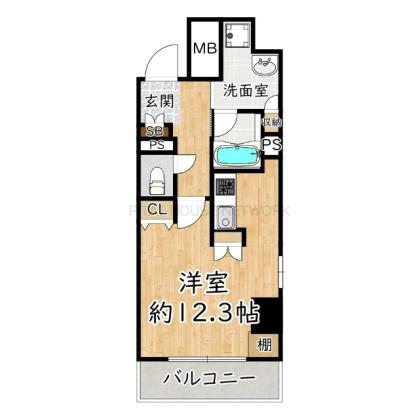 広い洋室12.3帖