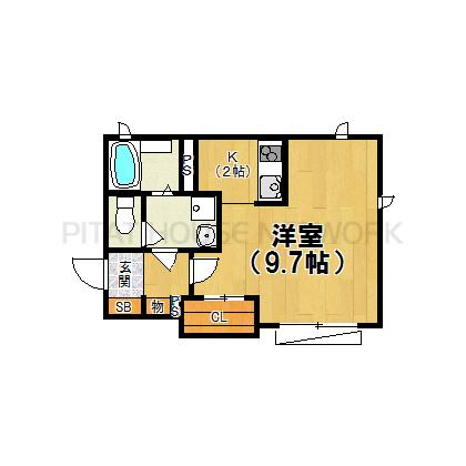 ゆったり9.7帖です