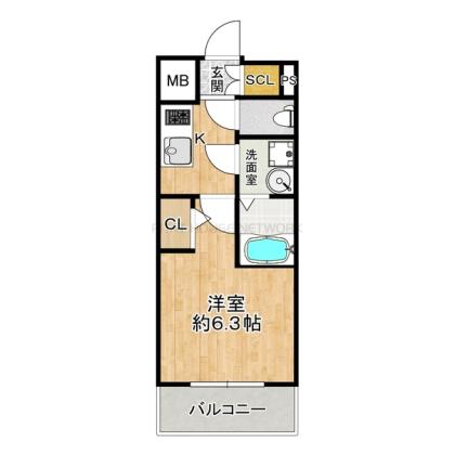 中部屋南西向きです