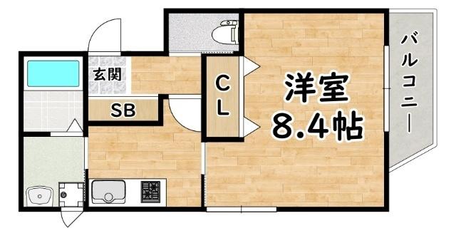 大阪市西淀川区出来島アパート 間取り図画像