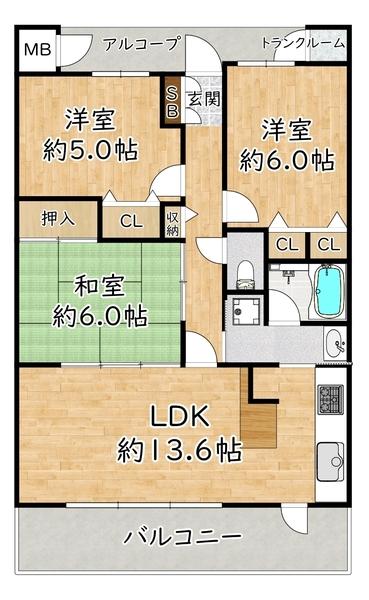  間取り図写真