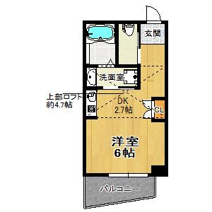 ロフト付きのお部屋