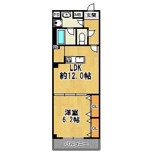 反転間取り