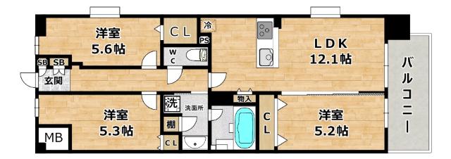  間取り図写真