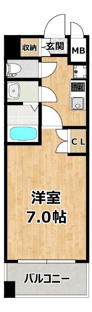 洋室７帖あります