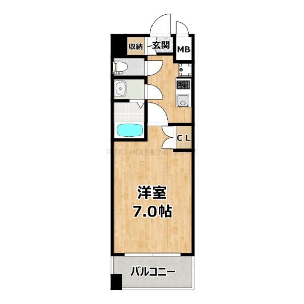 洋室７帖あります