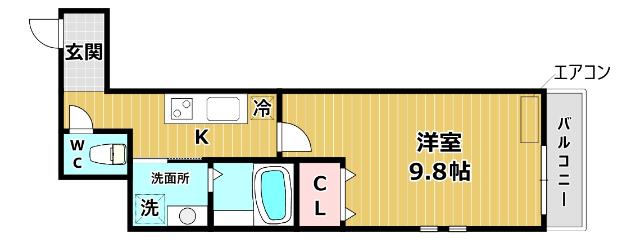 広いお部屋です