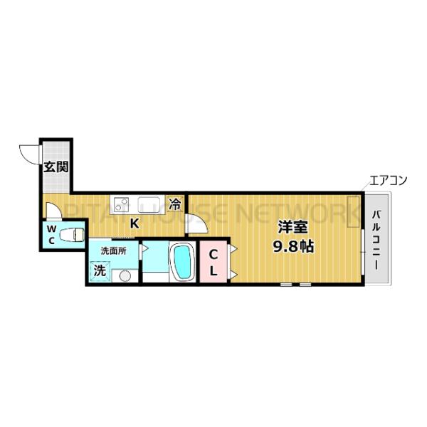 広いお部屋です