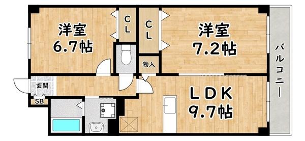 オール洋室2ＬＤＫ
