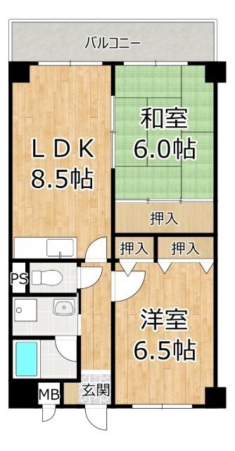 実際は上下反転