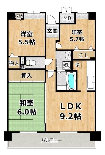  間取り図写真