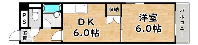 クリエール三津屋 間取り図画像