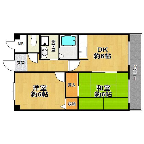 佃第一ローズマンション 間取り図画像