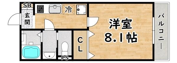 CASA姫里 間取り図画像