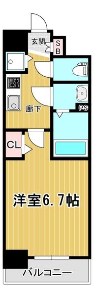 プレサンス塚本グランゲート 間取り図画像