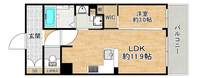 ブランニード塚本駅前 間取り図画像