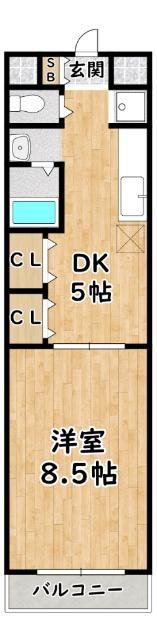 クレアみてじま 間取り図画像